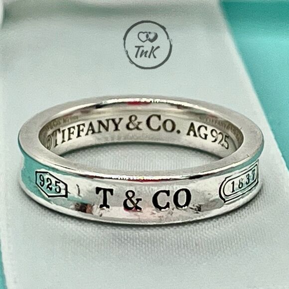 Tiffany & Co. Jewelry - Tiffany & Co 1837 Ring - Narrow - Sz 5 - 925 Silver